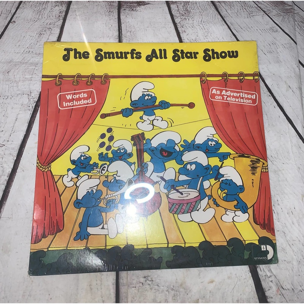 Vintage Smurfs All Star Show record - NEW AND SEALED (1981)